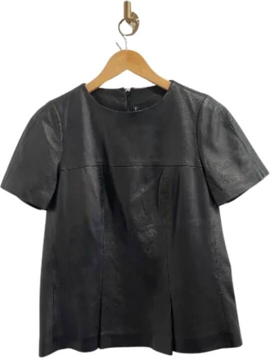 Balenciaga Vintage Pre-owned Leather tops Zwart Dames