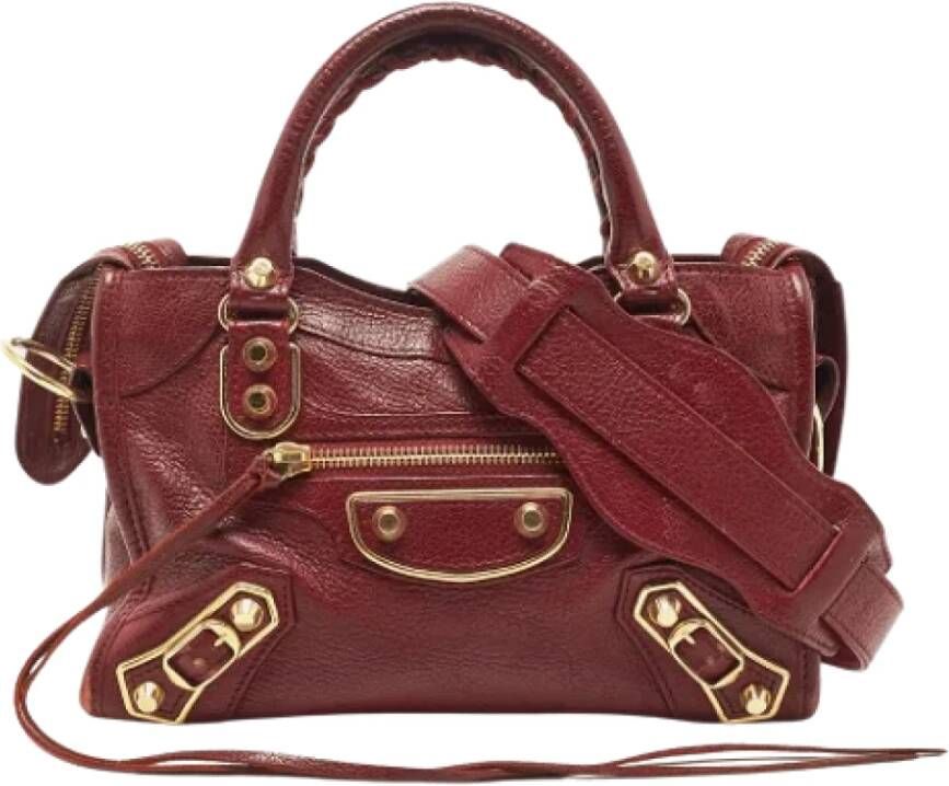 Balenciaga Vintage Pre-owned Leather totes Rood Dames
