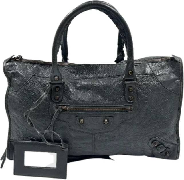 Balenciaga Vintage Pre-owned Leather travel-bags Zwart Dames
