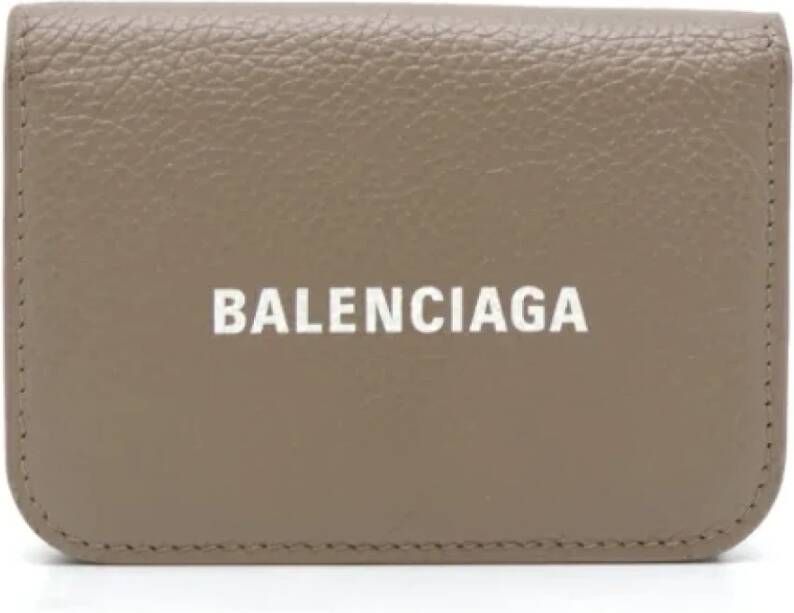 Balenciaga Vintage Pre-owned Leather wallets Beige Dames