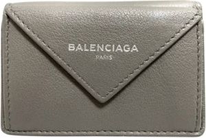 Balenciaga Vintage Pre-owned Leather wallets Grijs Dames