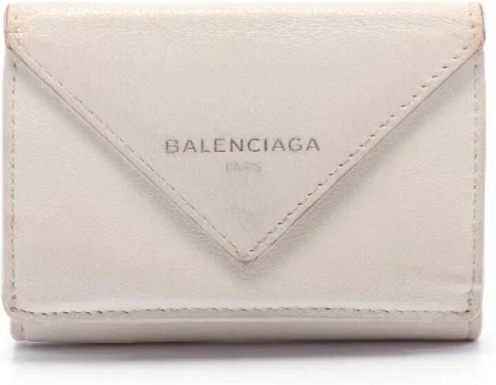 Balenciaga Vintage Pre-owned Leather wallets White Dames