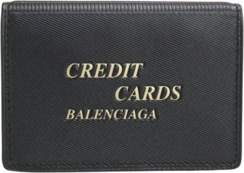 Balenciaga Vintage Pre-owned Leather wallets Zwart Dames
