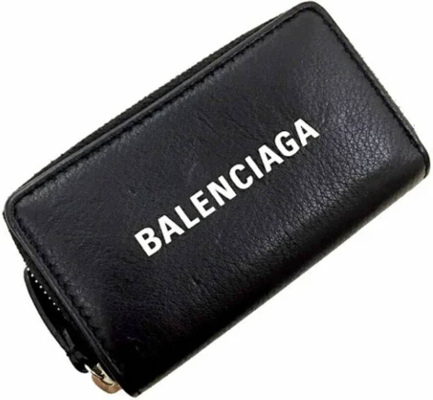 Balenciaga Vintage Pre-owned Leather wallets Zwart Dames