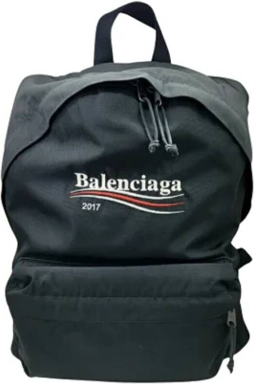 Balenciaga Vintage Pre-owned Nylon backpacks Zwart Dames