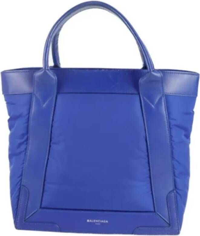 Balenciaga Vintage Pre-owned Nylon handbags Blauw Dames