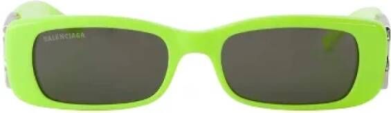Balenciaga Vintage Pre-owned Plastic sunglasses Groen Dames