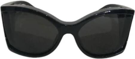 Balenciaga Vintage Pre-owned Plastic sunglasses Zwart Dames
