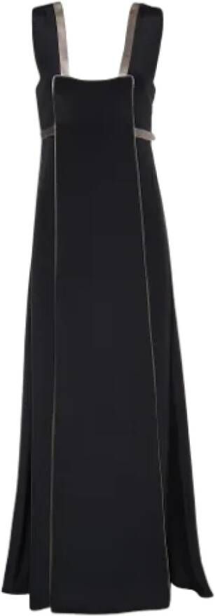 Balenciaga Vintage Pre-owned Satin dresses Black Dames
