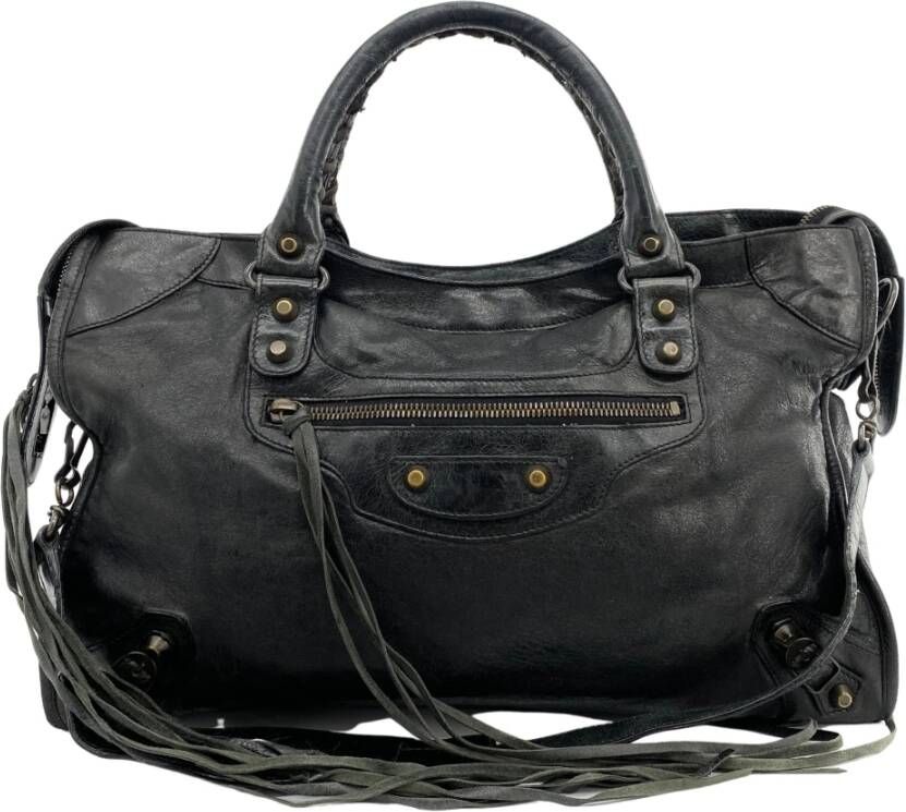Balenciaga Vintage Pre-owned Shoulder Bags Grijs Dames