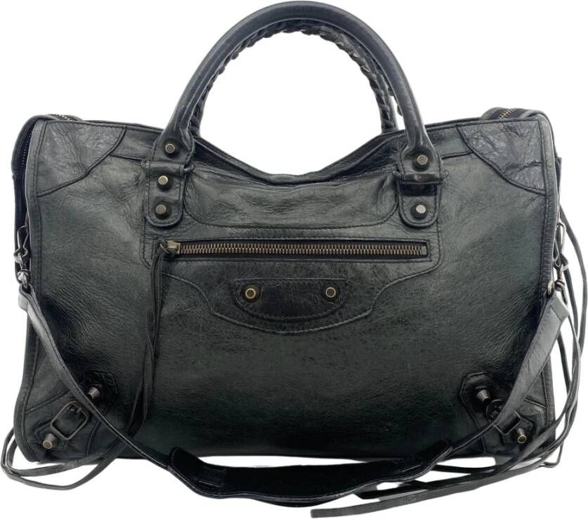Balenciaga Vintage Pre-owned Shoulder Bags Groen Dames