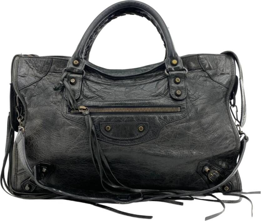 Balenciaga Vintage Pre-owned Shoulder Bags Zwart Dames