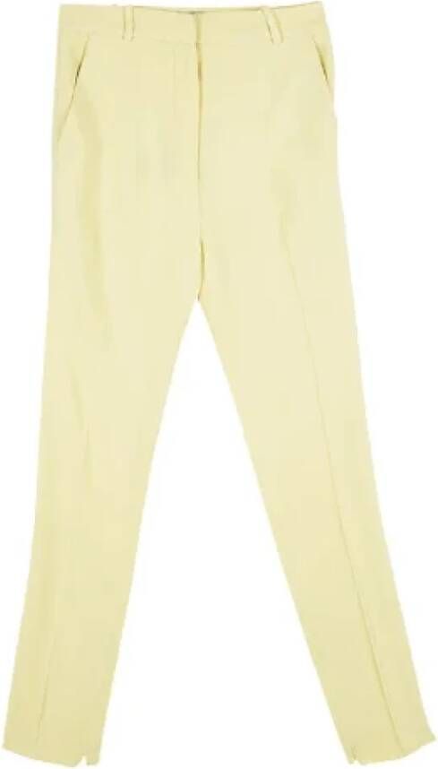 Balenciaga Vintage Pre-owned Silk bottoms Yellow Dames