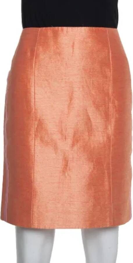 Balenciaga Vintage Pre-owned Silk bottoms Oranje Dames