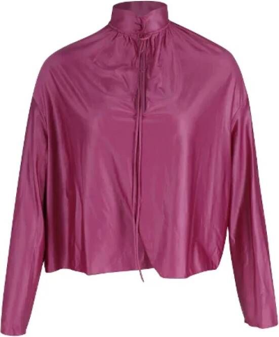 Balenciaga Vintage Pre-owned Silk tops Roze Dames