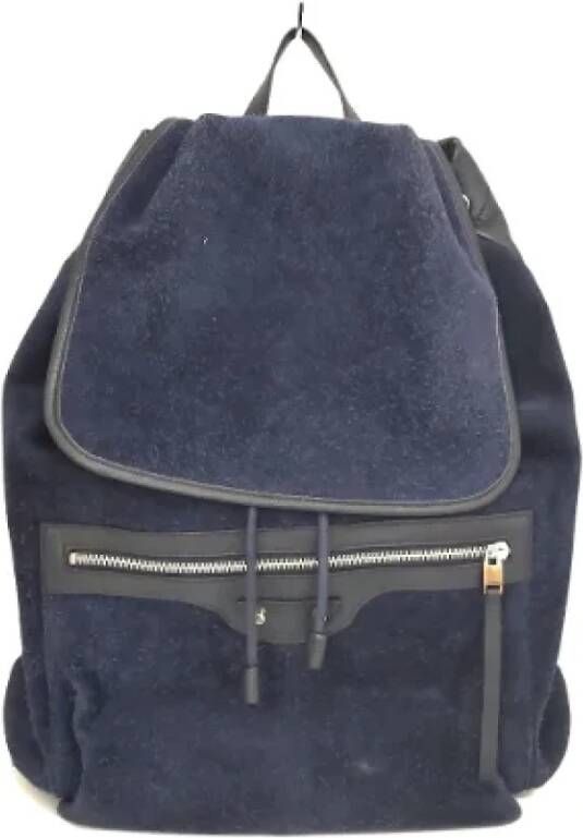 Balenciaga Vintage Pre-owned Suede backpacks Blauw Dames