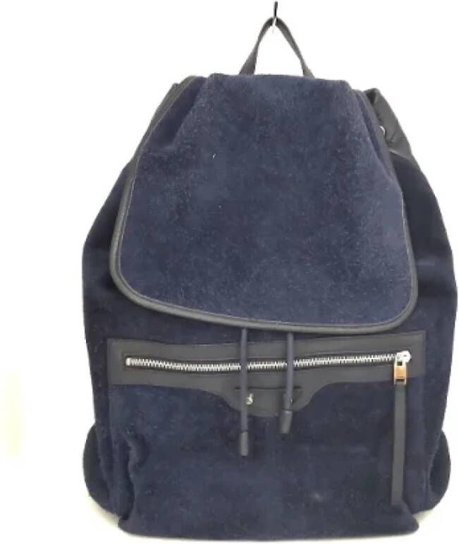 Balenciaga Vintage Pre-owned Suede backpacks Blauw Dames