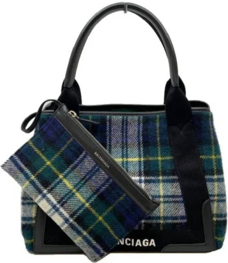 Balenciaga Vintage Pre-owned Wool balenciaga-bags Zwart Dames