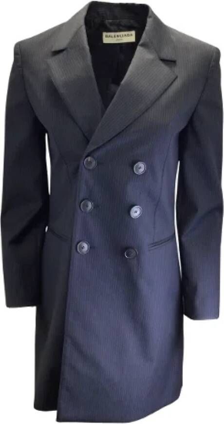 Balenciaga Vintage Pre-owned Wool dresses Blauw Dames