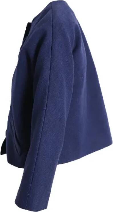 Balenciaga Vintage Pre-owned Wool tops Blauw Dames