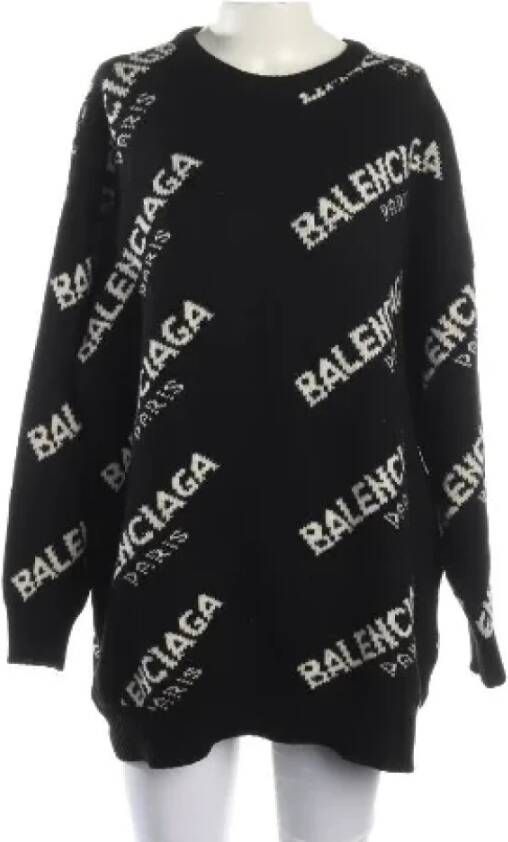 Balenciaga Vintage Pre-owned Wool tops Zwart Dames