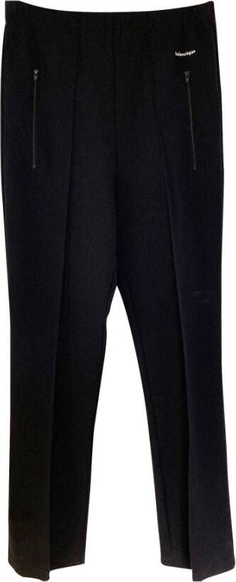Balenciaga Vintage Pree-eigendom archetype rechte broek Zwart Heren