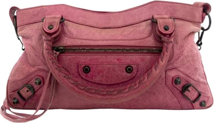 Balenciaga Vintage Roze schoudertas met dustbag Meerkleurig Dames