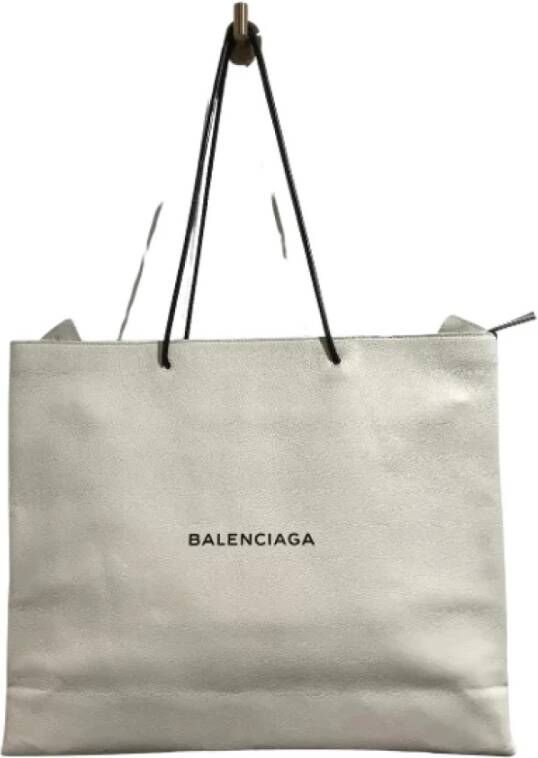 Balenciaga Vintage Tweedehands draagtas Wit Dames