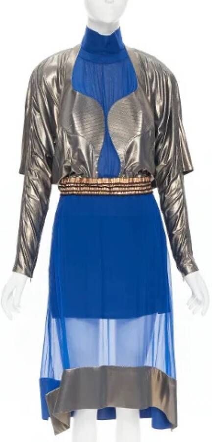 Balenciaga Vintage Tweedehands Dres Blauw Dames