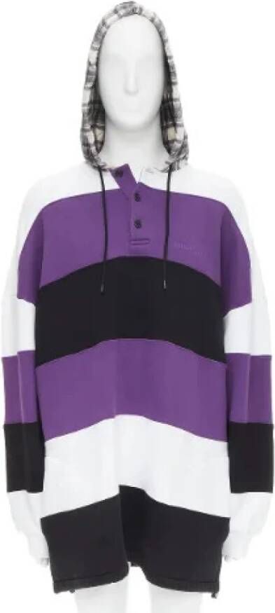Balenciaga Vintage Tweedehands gebreide kleding en sweatshirt Purple Dames
