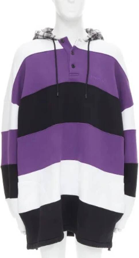 Balenciaga Vintage Tweedehands gebreide kleding en sweatshirt Purple Dames