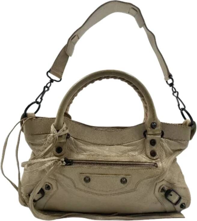 Balenciaga Vintage Tweedehands handtas Beige Dames