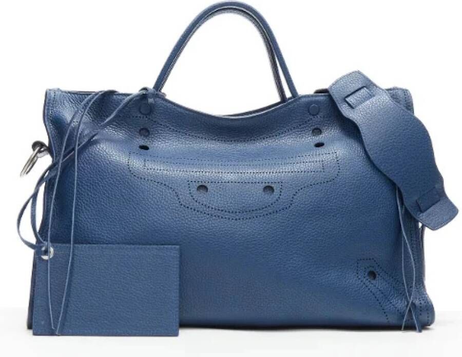 Balenciaga Vintage Tweedehands handtas Blauw Dames