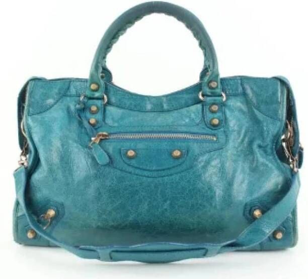 Balenciaga Vintage Tweedehands handtas Blauw Dames