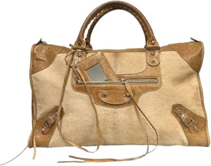 Balenciaga Vintage Tweedehands handtas Bruin Dames