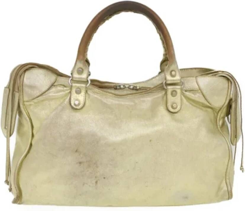 Balenciaga Vintage Tweedehands handtas Geel Dames