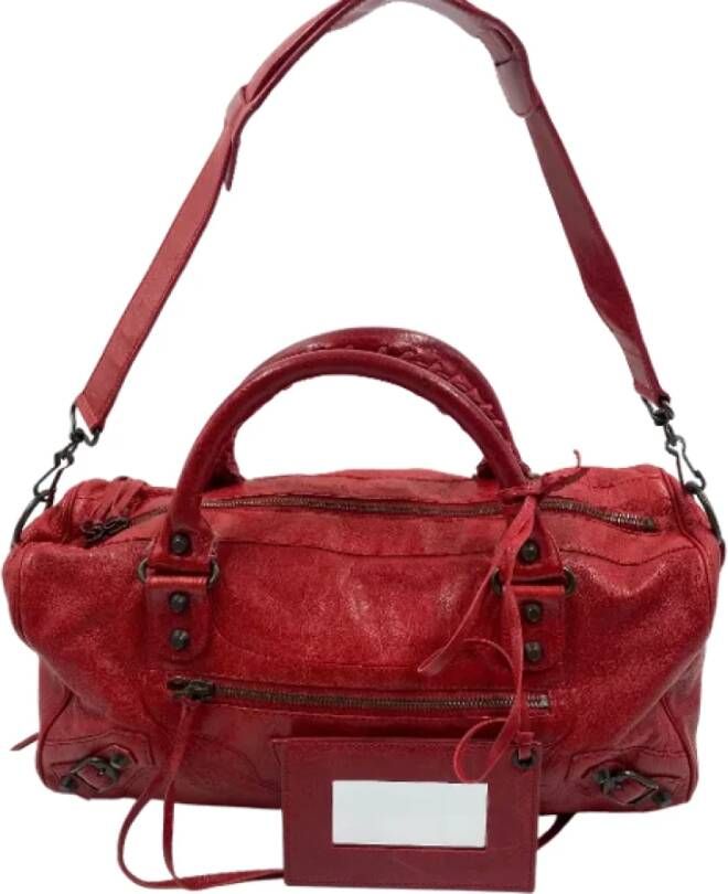 Balenciaga Vintage Tweedehands handtas Rood Dames