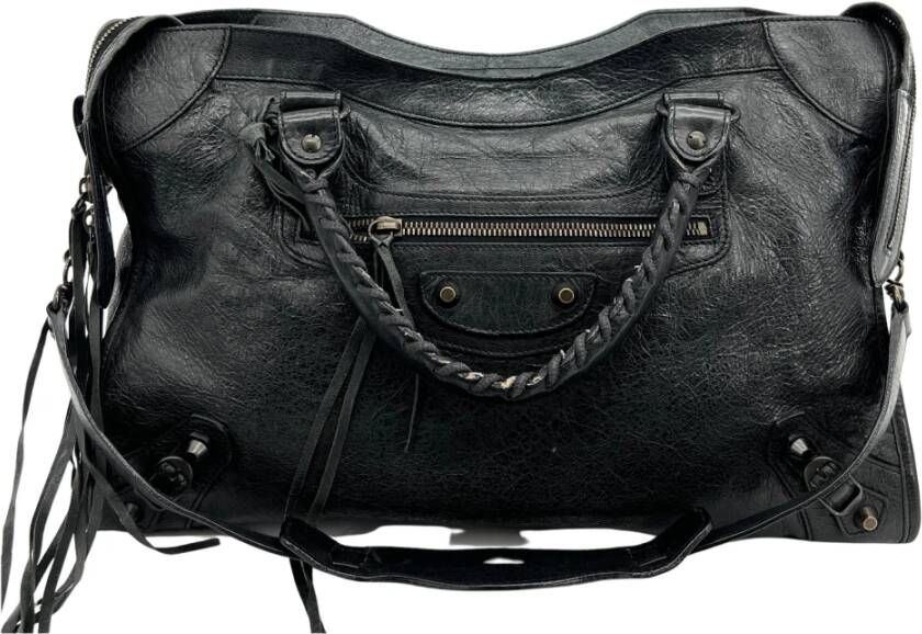 Balenciaga Vintage Tweedehands handtas Zwart Dames