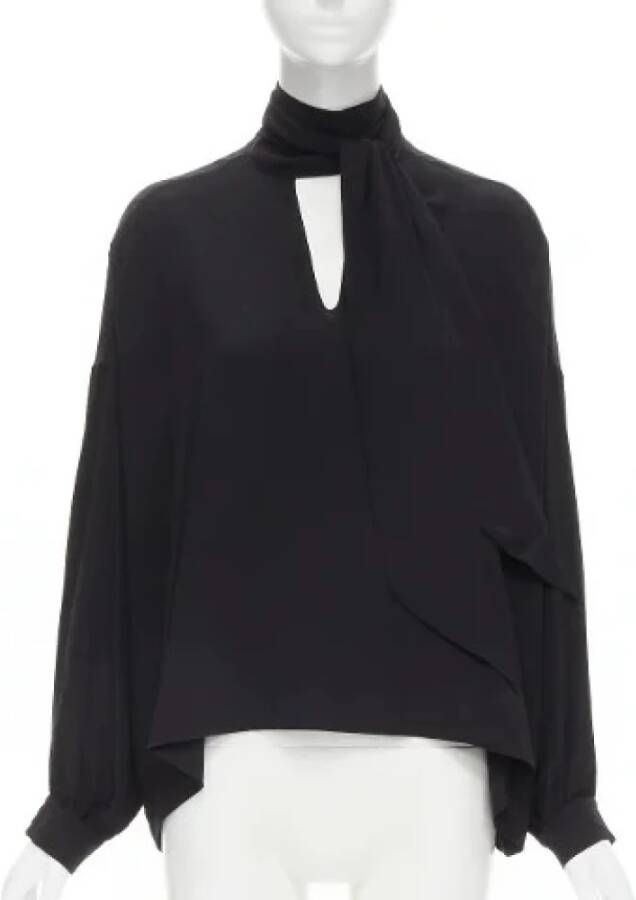 Balenciaga Vintage Tweedehands overhemd en blouse Zwart Dames
