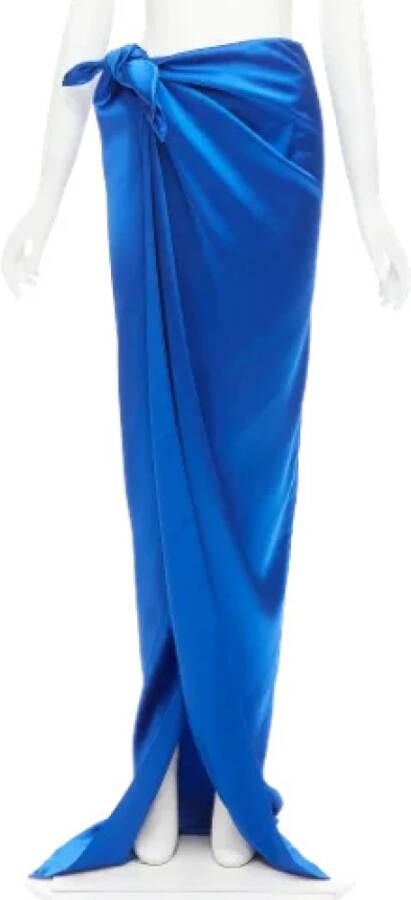 Balenciaga Vintage Tweedehands rok Blauw Dames