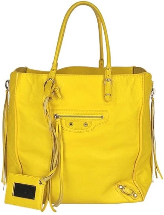 Balenciaga Vintage Tweedehands tas Geel Dames