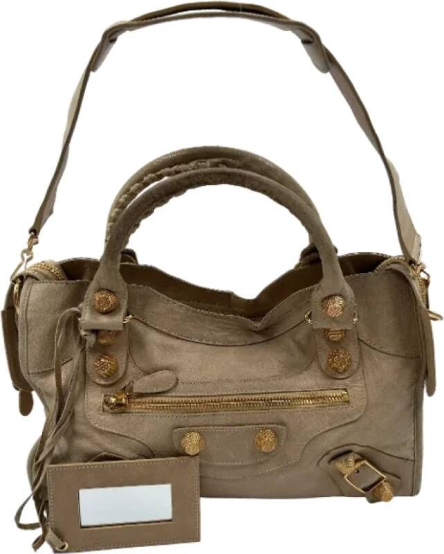 Balenciaga Vintage Voldoende lederen Balenciaga-bags Beige Dames