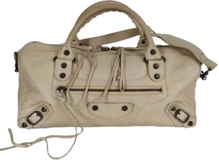 Balenciaga Vintage Voldoende lederen Balenciaga-bags Beige Dames