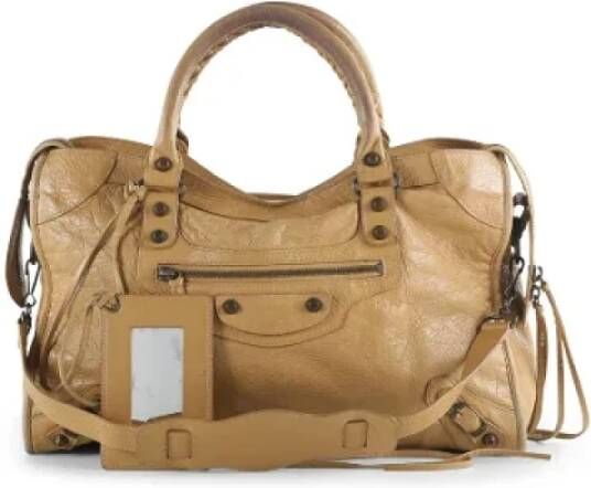 Balenciaga Vintage Voldoende lederen Balenciaga-bags Beige Dames