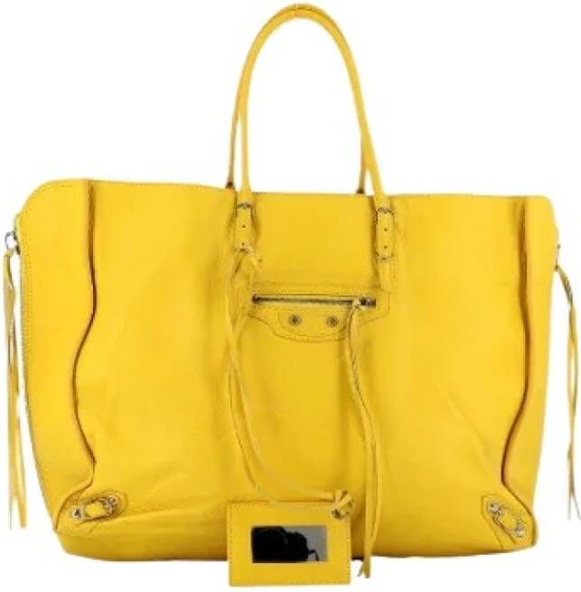 Balenciaga Vintage Voldoende lederen Balenciaga-bags Geel Dames
