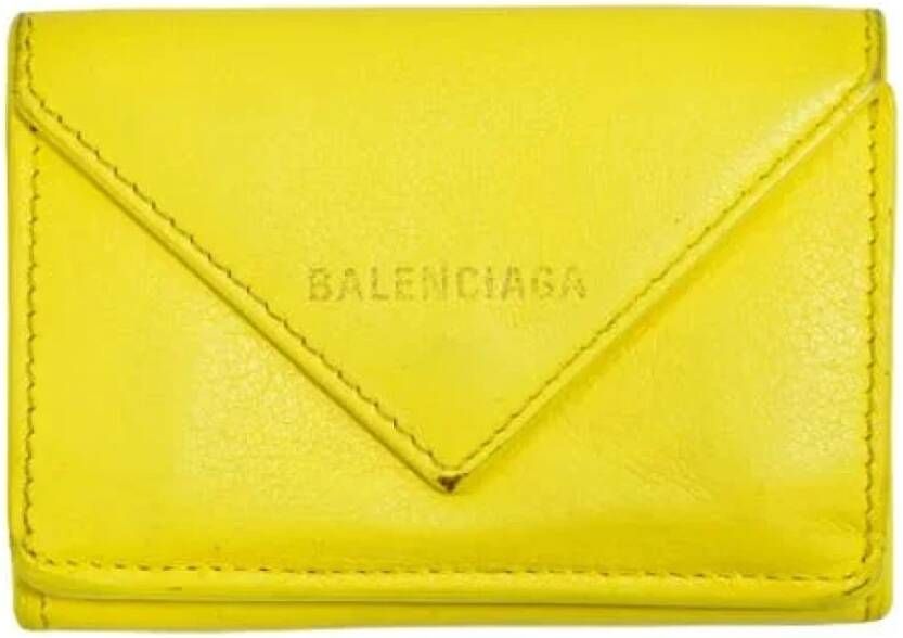 Balenciaga Vintage Voldoende lederen Balenciaga-bags Geel Dames