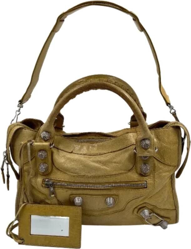 Balenciaga Vintage Voldoende lederen Balenciaga-bags Geel Dames