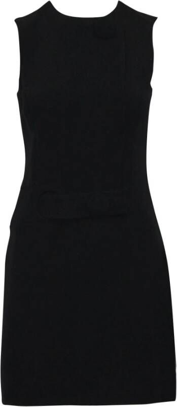 Balenciaga Vintage Voldoende zwarte jurk met grote knoppen Zwart Dames