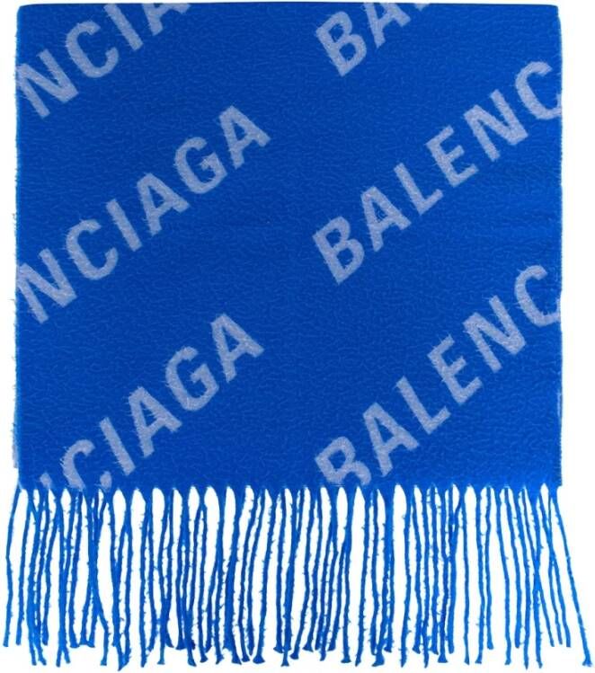 Balenciaga Wintersjaal Blauw Heren