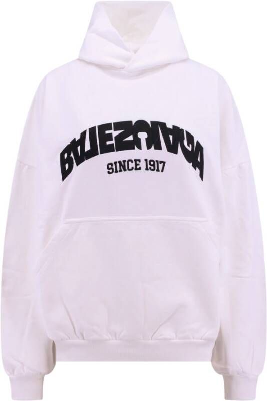 Balenciaga Witte Hoodie in Oversize White Dames